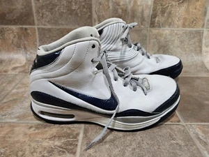 Nike Men's Size 10.5 Air Max Elite Basketball Shoes Navy blue/White High Tops - Picture 1 of 8