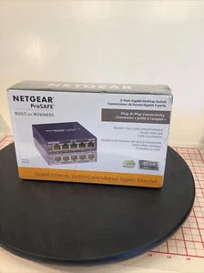 NETGEAR ProSafe GS105 5 Port Gigabit Desktop Switch New B31 - Picture 1 of 6