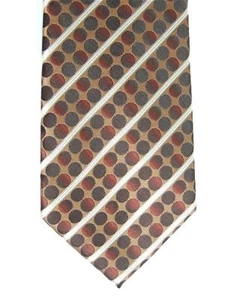 John Ashford Men's Geometric Snowmass DOT Orange Classic 3 1/2" x 58" - Picture 1 of 3