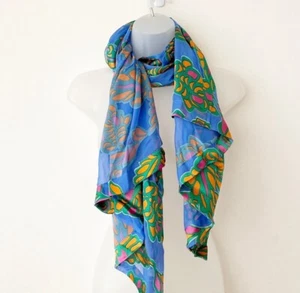 HALE BOB Woman Silk Scarf In Box Floral - Picture 1 of 7