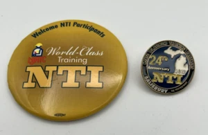 IBEW NECA NJATC NTI Solapa Sombrero Pin y Espalda Pin Botón Instituto de Entrenamiento Nacional - Imagen 1 de 6
