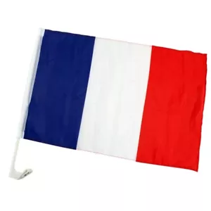 Drapeau Français étendard France 45 x 30 cm Bleu Blanc Rouge pour Voiture - Bild 1 von 1