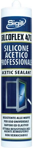SILICONE ACETICO RAL 1013 BIANCO PERLA SILCOFLEX 470 - Foto 1 di 1