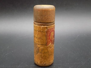 Antique Early 1900's Turned Wood Pasteurine Tooth Paste Free Sample Tube & Stamp - Picture 1 of 20