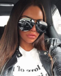 Super Poshe Gradient Twirl Metal Design Women Sunglasses BLACK SHADZ 100% UV - Picture 1 of 34