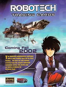 HOJA DE VENTA PROMOCIONAL DE FÁBRICA SERIE DE TELEVISIÓN ROBOTECH 2002 HERO - Imagen 1 de 1