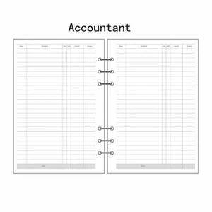 A5/A6 Größe Buchhalter Planer Tagebuch Einlage Nachfüllpack Zeitplan Organizer 45 Blatt # - Bild 1 von 11