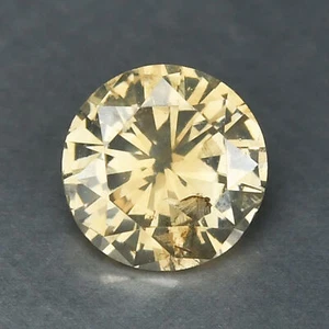 Diamante 0,19 Cts Non Trattato Giallo Chiaro Scintillante 100% Diamante Naturale - Foto 1 di 3