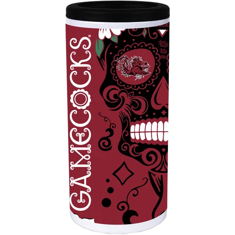 South Carolina Gamecocks Dia Stainless Steel 12oz. Slim Can Cooler Cover