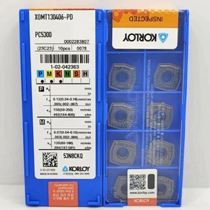 10pcs XOMT130406-PD PC5300 XOMT130406 Original KORLOY CNC blade carbide inserts - Picture 1 of 2