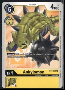 Digimon Card Game CCG Ankylomon BT3-036 U Box Topper - Picture 1 of 1