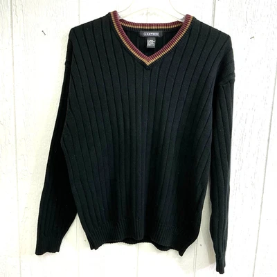 Suéter L De Colección Años 70 Jantzen Tejido Acanalado Cuello en V Rayas Cricket Tenis Hecho en EE. UU. B Foto 1 de 4