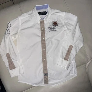 La martina White t-shirt size 4 for girl or boy - Picture 1 of 9