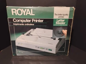 Stampante computer vintage ROYAL master lettere. In scatola originale - Foto 1 di 8