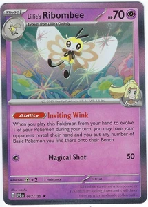 #067/159 Lillie's Ribombee Holofoil | SV09: Journey Together Near Mint - Picture 1 of 2