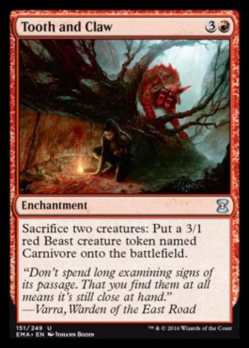Tooth and Claw - Light Play MTG Eternal Masters - Image 1 of 1