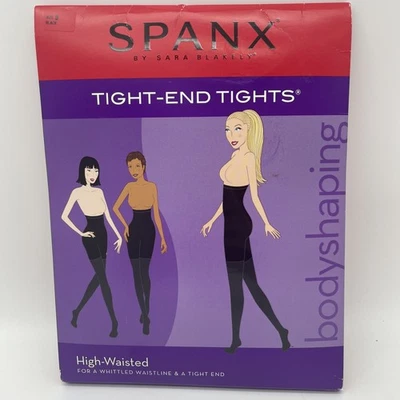 Medias ajustadas Spanx cintura alta negras talla D modeladoras del cuerpo nuevas con etiquetas nuevas en paquete Foto 1 de 4