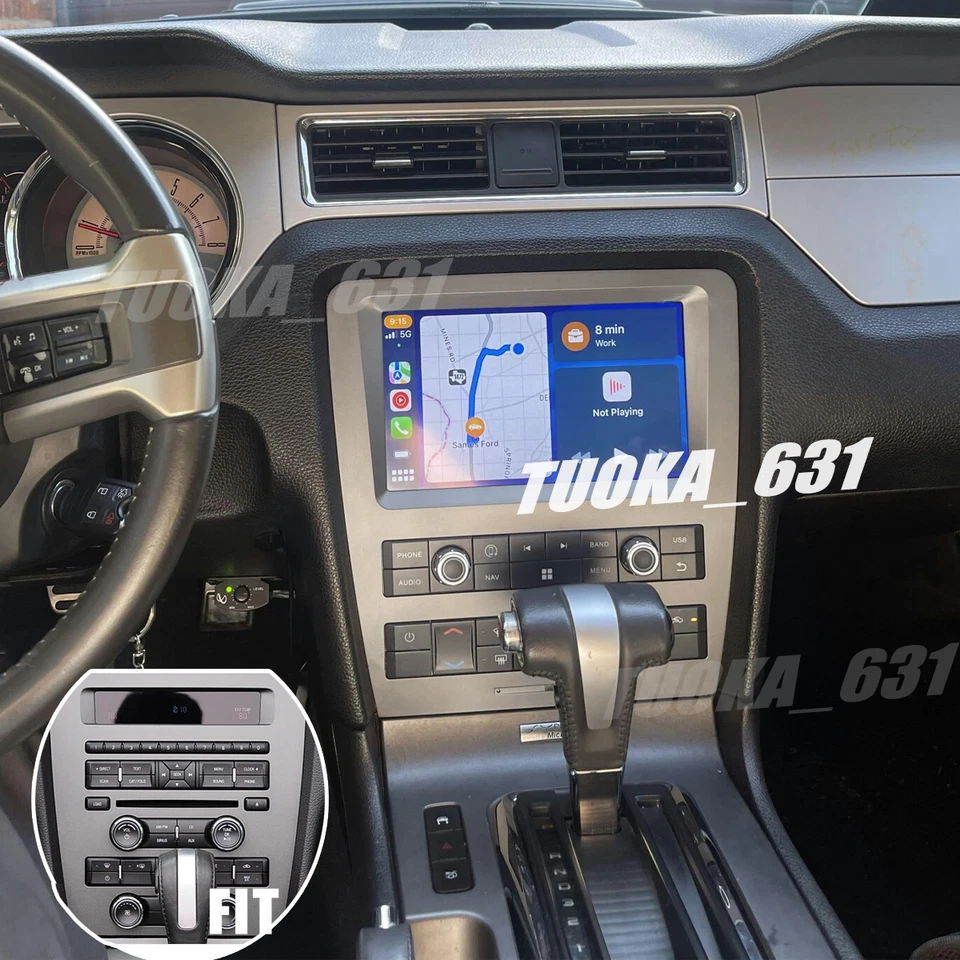 For 2010-2014 Ford Mustang Car Stereo Radio GPS Navi WIFI  9" Android 13 Carplay Foto 1 de 4