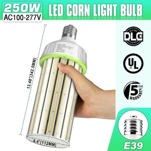250W LED Corn Bulb Light Replacement 1200W Metal Halide HPS Warehouse Blubs E39 - Picture 1 of 14
