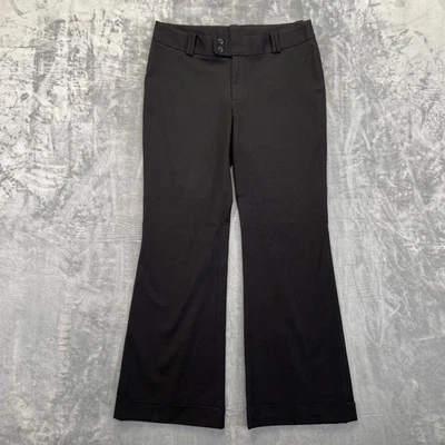 Pantalones para mujer Banana Republic Martin Fit talla 12 negros elásticos Foto 1 de 4