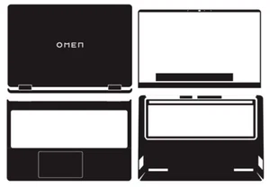 Carbon Vinyl Sticker Skin Cover Decals for HP OMEN 11_16-am001tx 16" Laptop - Picture 1 of 36