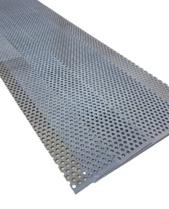 2 m Aluminium Lochblech Blechstreifen  Lochplatten Lüftungsband Vogelschutz - Bild 1 von 3