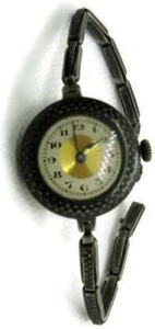 Argent 800 Silver Case 935 Sterling Band Woman Watch Vintage Scrap Repair Parts - Picture 1 of 10