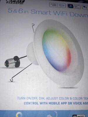 Feit Smart Smart WiFi Downlight Colorchanging  LED 75W Replacement Bulb-NEW - Image 1 of 4