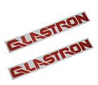 2pcs New Glastron Boats Vinyl Logo Decal Stickers Boat Outboard Motor （Red)