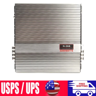 LGJ.2023 2 Channel Car Audio Amplifier N368 2200W Automotive Speaker Amp Sound System