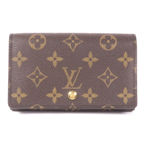 LOUIS VUITTON（LV） Portafoglio LOUIS VUITTON LV GHW Porte Monnaie cassaforte birra M61730 monogramma marrone
