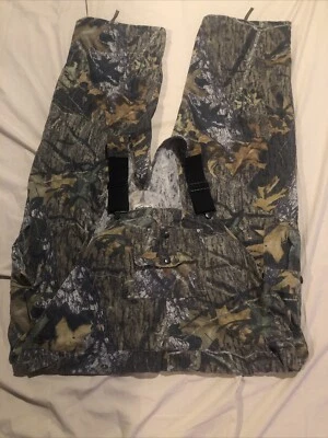 Mossy Oak Fieldstaff Camo Overalls Mens 46x30 Green Brown Hunting Outdoor - Image 1 of 4