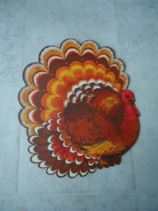 Hallmark Turkey Single Sided Die Cut Bulletin Board Decoration 7 ¾” X 6 ½” - Picture 1 of 2