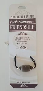 Cord Bracelet Of Earth Stone (FRIENDSHIP) - Bild 1 von 3