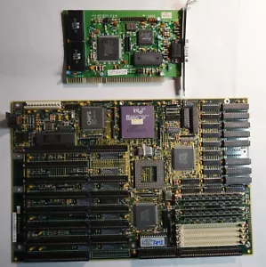 486 Mainboard ISA TMC PAT48PX-3.10 Intel i486 SX 33 SX797 Trident TVGA9000C - Bild 1 von 17