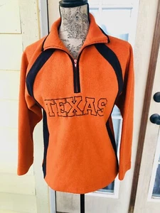 Texas Longhorn Reebok Heisman Collection 1/4 Zip Pullover Jacket Size M Orange - Picture 1 of 16