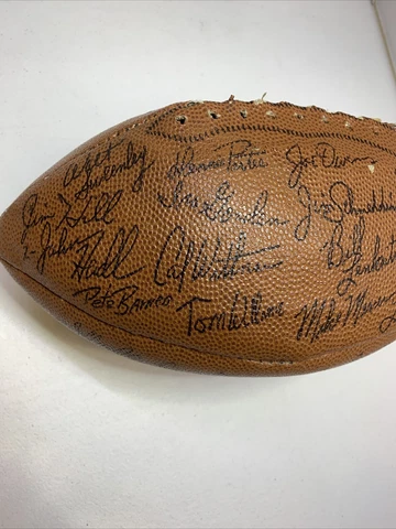 Vintage San Diego Charges  NFL Ball 60-70  Players Singed Cover