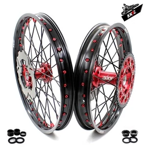 KKE 21/18 Enduro Wheels For HONDA CRF250R CRF450R 02-2012 CR125 CR250R Disc Rims - Picture 1 of 12
