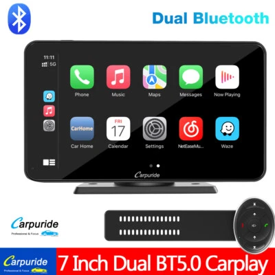 Carpuride W701Pro Portatile Carplay Bluetooth Android Auto Autoradio Bluetooth - Immagine 1 di 4