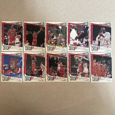 1997-98 UD коллекционный выбор - поймать 23 Майкл Джордан полный набор из 10  - Изображение 1 из 3