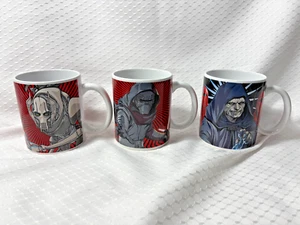Set 3 tazze da caffè Star Wars Villians Grievous Kylo Ren Darth Sidious Galerie - Foto 1 di 3