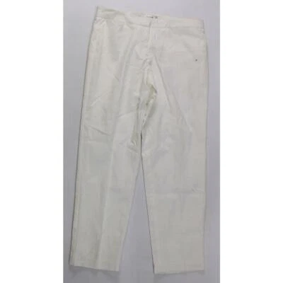 Pantalones ajustados elásticos forrados Studio M para mujer 8 rectos marfil lisos Foto 1 de 2