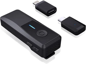 Kabelloses Lavalier Mikrofonsystem Headset 2,4 GHz Wireless Revers Mikro Plug Play - Bild 1 von 7