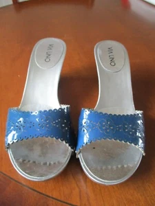 Sandalias Damas Francesas VIA UNO Tacón de Cuña de Metal Talla 3/EU36 - Imagen 1 de 10