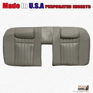 1994 1995 Chevy Impala SS Rear Bench Top Perforated Leather Cover Gray - Bild 1 von 3