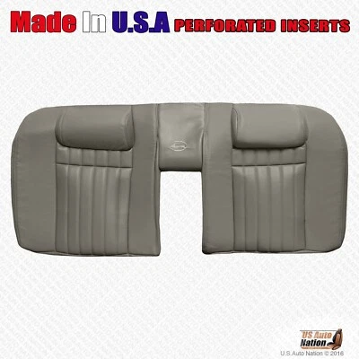 1994 1995 1996 Chevy Impala SS banco traseiro superior perfurado vinil capa de assento cinza - Imagem 1 de 3