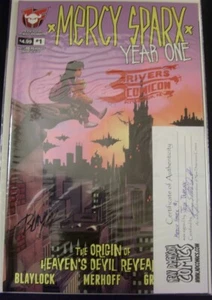 MERCY SPARX YEAR ONE 1 DEVIL'S DUE 3RC CON VARIANT COMIC SIGNED BLAYLOCK 2016 NM - Picture 1 of 1