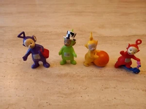 JUEGO DE 4 FIGURAS TELETUBBIES 1996 PO LAA LA DIPSY TINKY GRANDES DECORACIONES PARA PASTELES - Imagen 1 de 5
