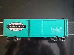 MODEL POWER METAL LINE HO NEW YORK CENTRAL #170524 AQUA BOX CAR W/SLIDING DOORS - Picture 1 of 5