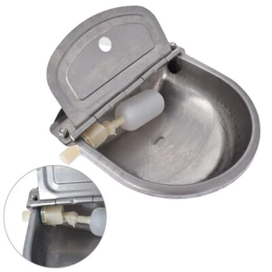 Automatic Water Stainless Steel Trough Horse Cow Dog Drink Sheep Auto Bowl New - Picture 1 of 16